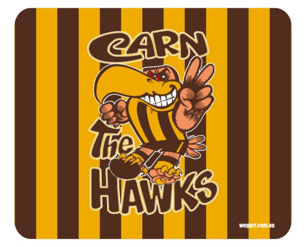 Carna Hawks Mouse Mat FREE POST WITHIN AUSTRALIA